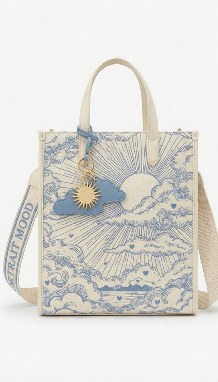 The P|M Zenith Vertical Shopper - Céleste Toile Edition