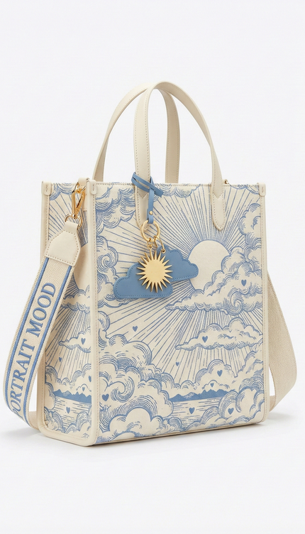 The P|M Zenith Vertical Shopper - Céleste Toile Edition