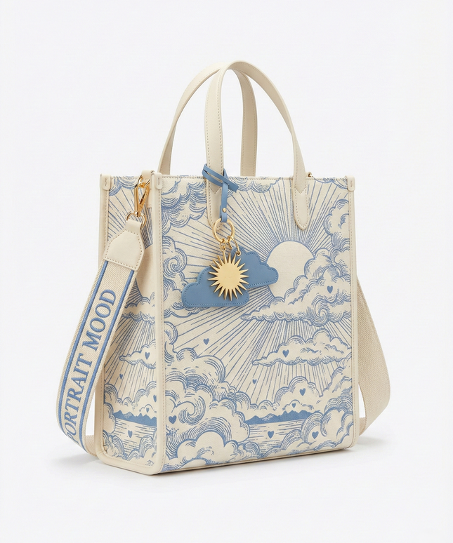 The P|M Zenith Vertical Shopper - Céleste Toile Edition