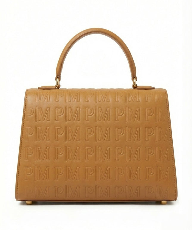 THE SENTINEL (Embossed P|M Top-Handle Satchel Bag)