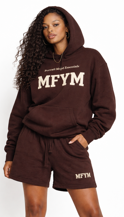 The MFYM Espresso Portrait Hoodie
