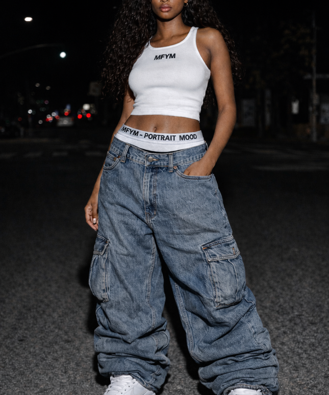 The MFYM Ribbed Identity Crop Tank