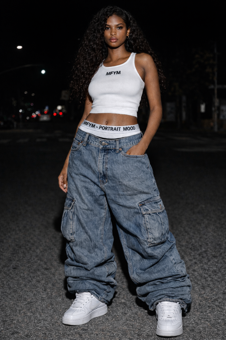 The MFYM Ribbed Identity Crop Tank