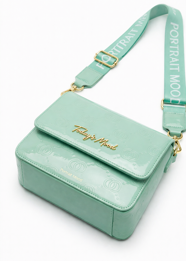 The P|M Aura Patent Flap - Mint Today's Mood Edition
