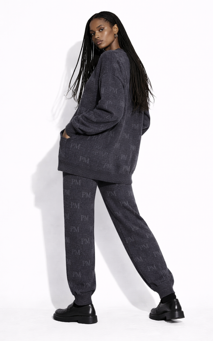 The PM Monogram Jacquard Knit Jogger