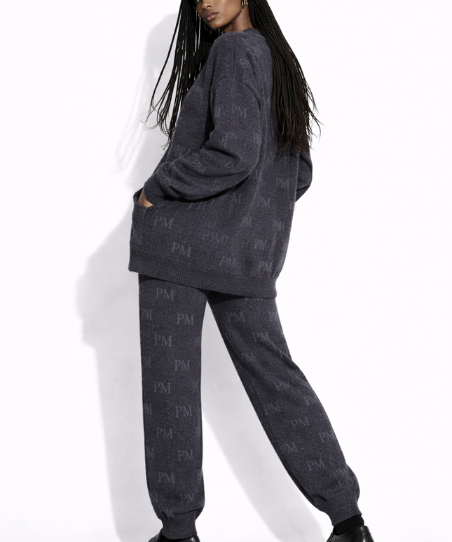 The PM Monogram Jacquard Knit Jogger