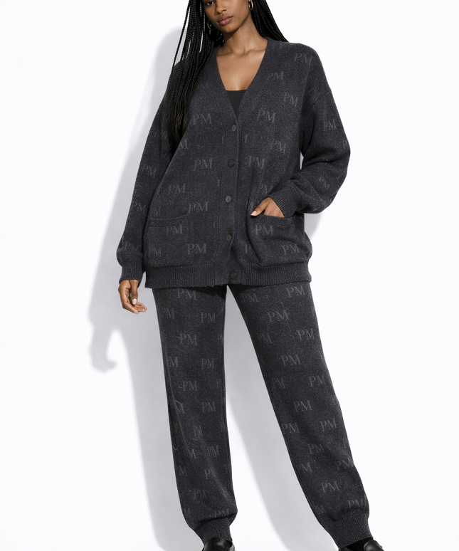 The PM Monogram Jacquard Knit Jogger