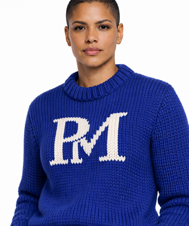 The P|M Varsity Chunky Crewneck - Cobalt Edition