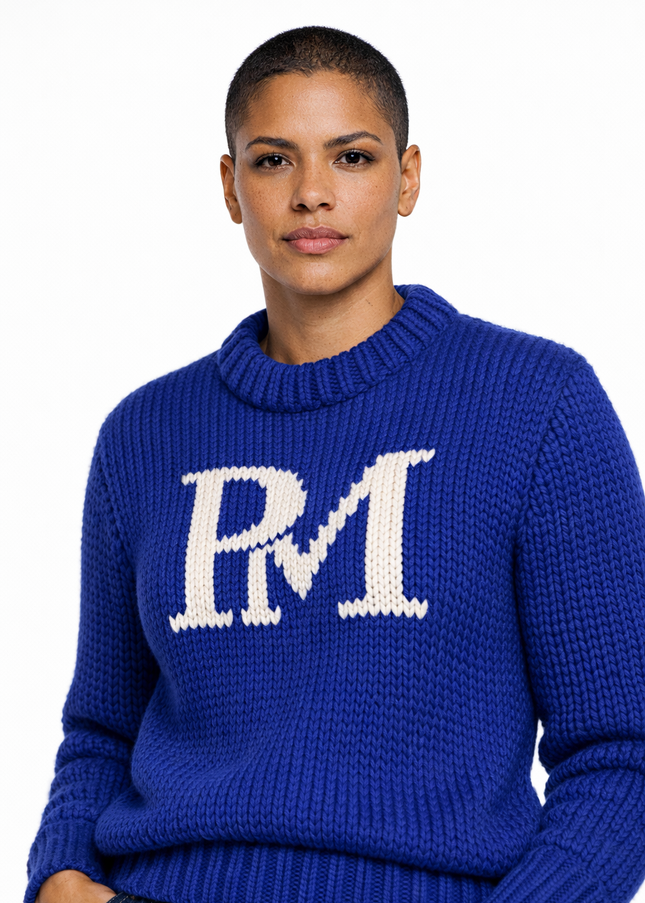 The P|M Varsity Chunky Crewneck - Cobalt Edition