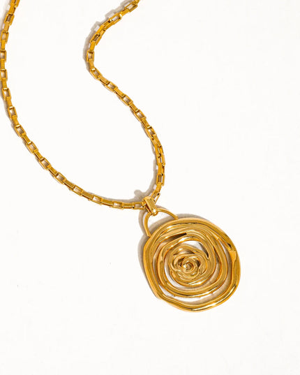 SPIRAL EMBRACE LUXE SET In Solid Non-Tarnish Stainless Steel With 18K Gold-Plate