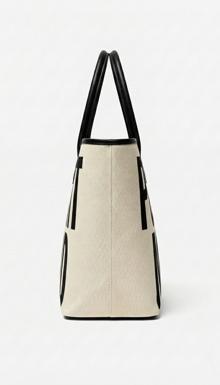 The P|M Manifesto Graphic Tote - Noir & Cream Edition