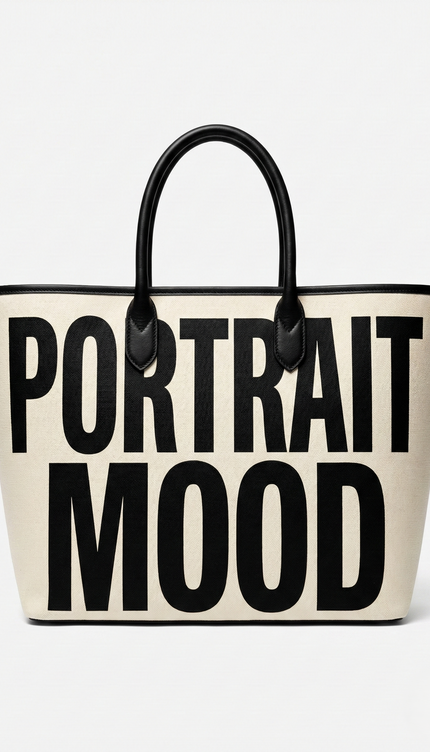 The P|M Manifesto Graphic Tote - Noir & Cream Edition