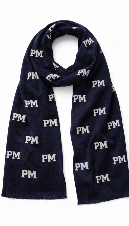 The P|M Monogram Essential Scarf - Midnight Edition
