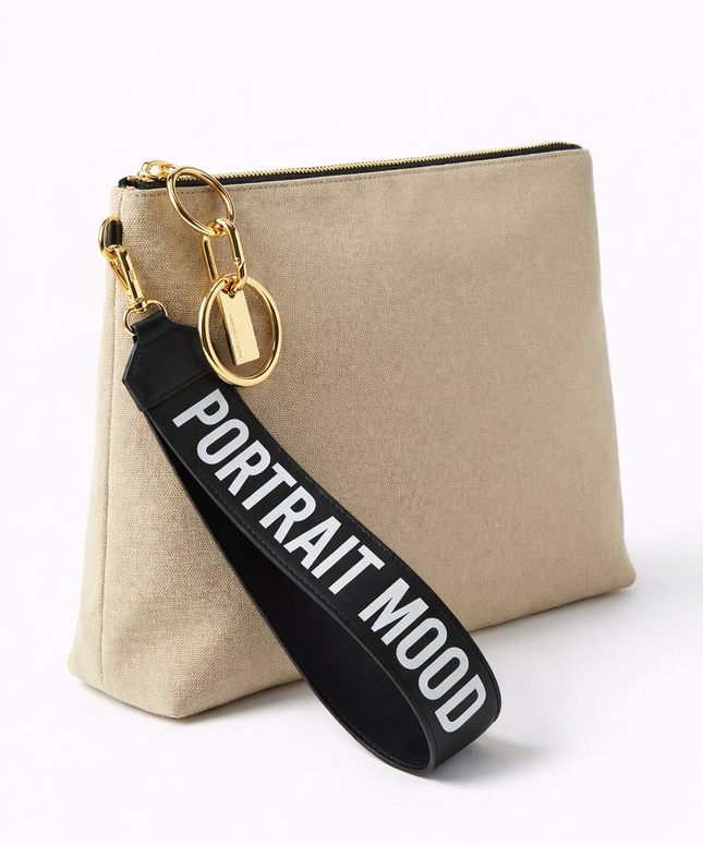 The P|M Signature Wristlet Pouch - Sand Edition