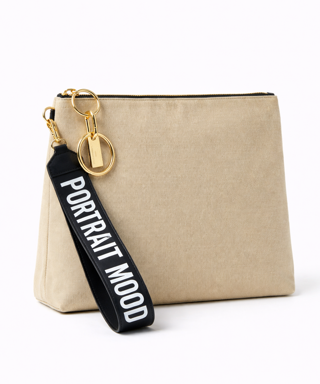 The P|M Signature Wristlet Pouch - Sand Edition