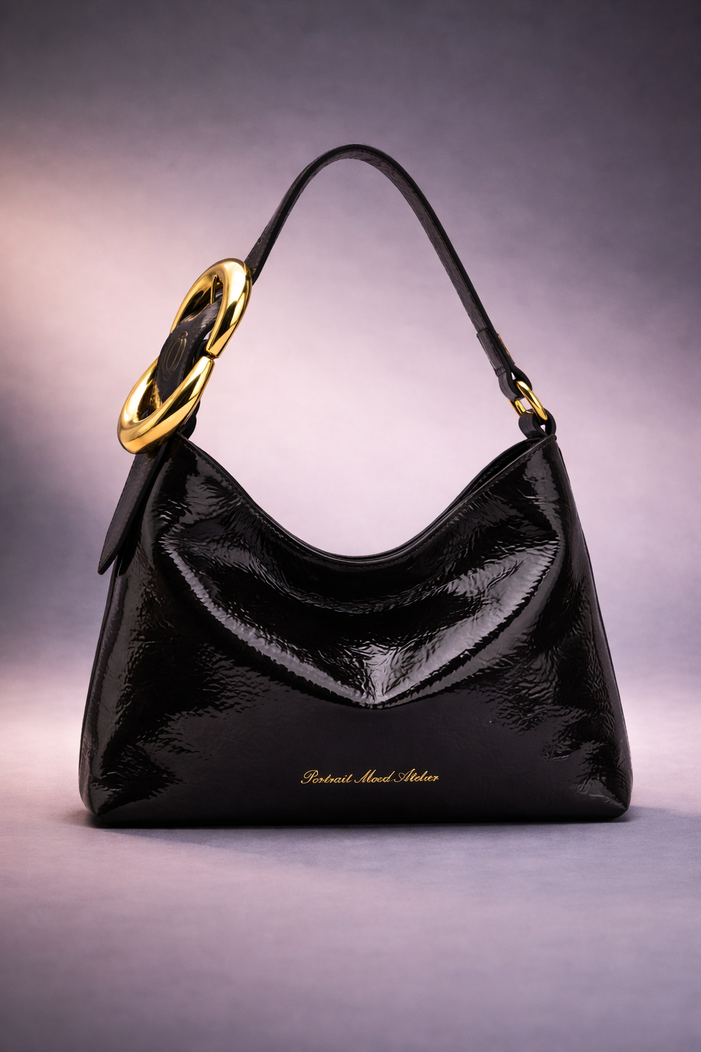 P|M Lumière Shoulder Bag — Noir Absolu