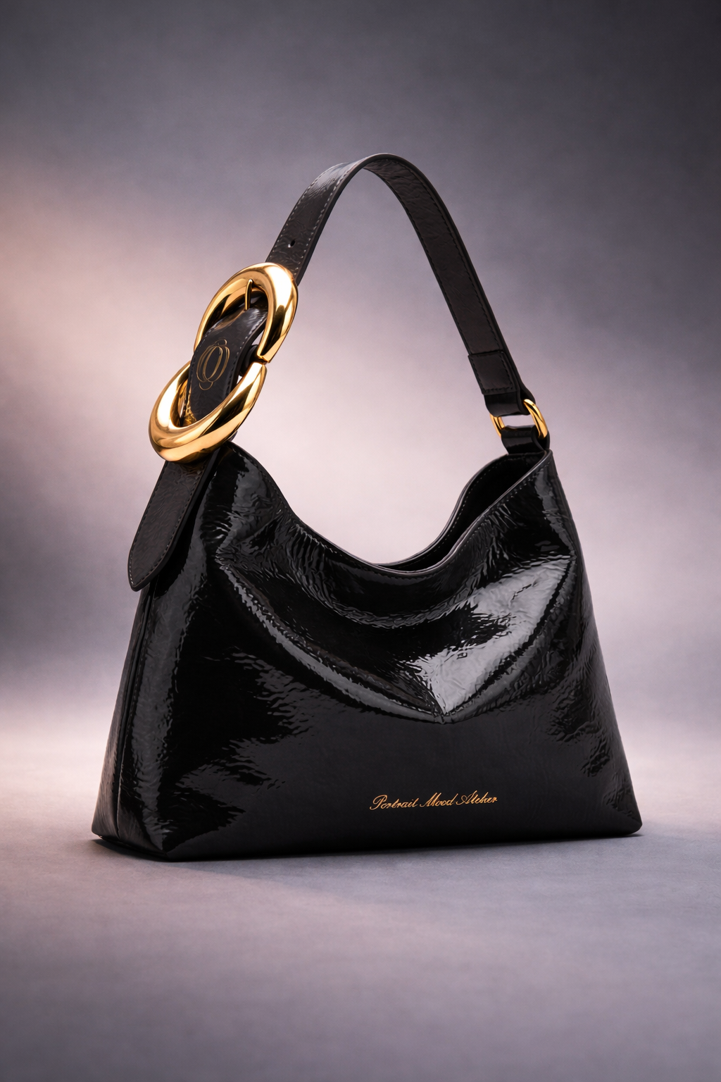 P|M Lumière Shoulder Bag — Noir Absolu