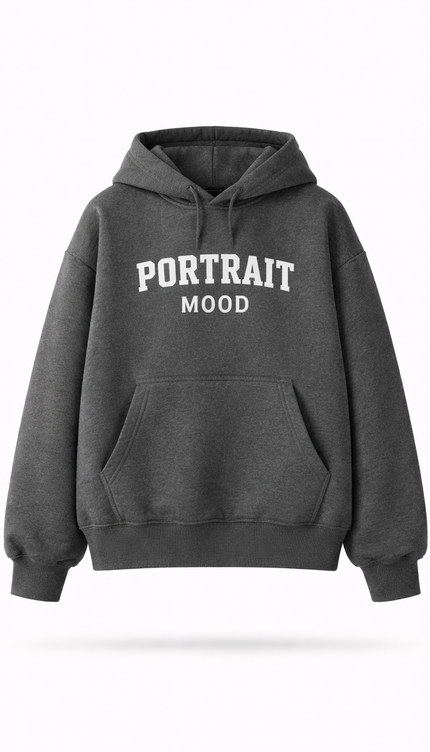 The P|M Studio Collegiate Hoodie - Charcoal Edition