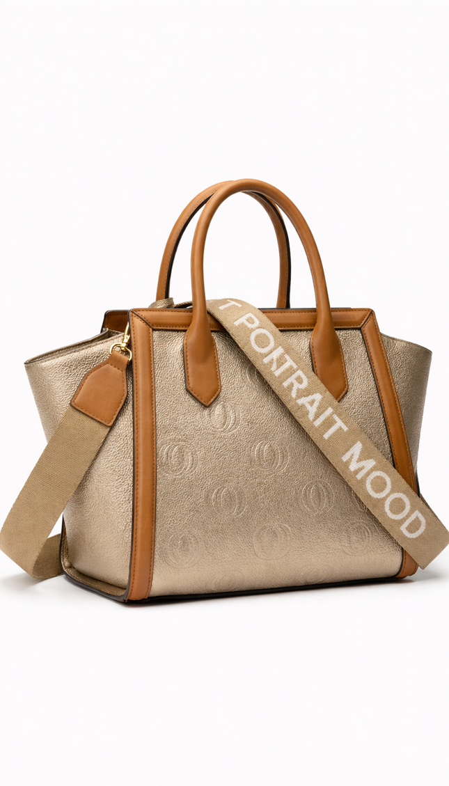 The P|M Legacy Winged Tote - Champagne & Cognac Edition