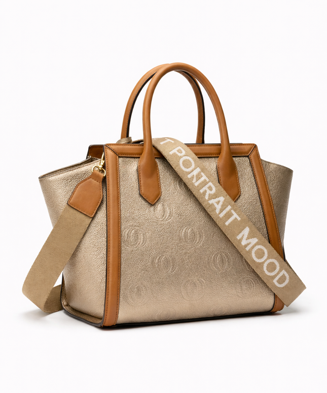 The P|M Legacy Winged Tote - Champagne & Cognac Edition