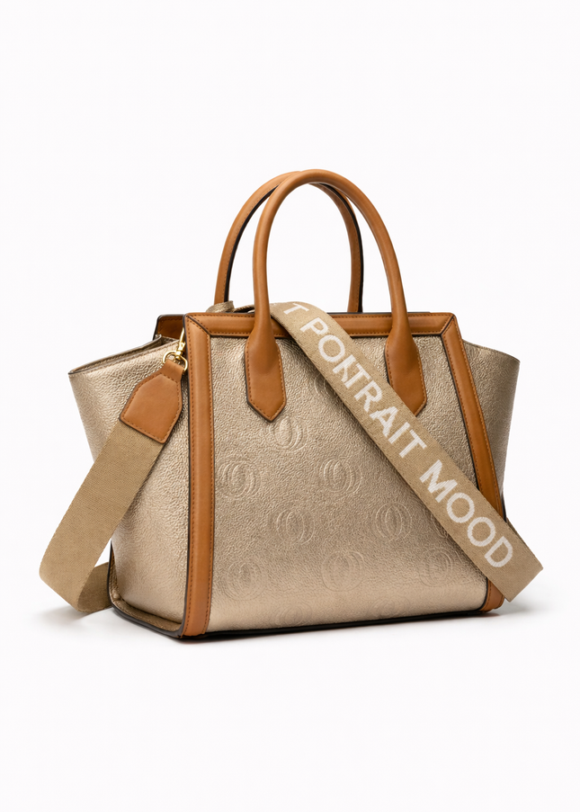The P|M Legacy Winged Tote - Champagne & Cognac Edition