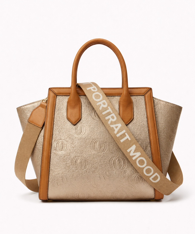 The P|M Legacy Winged Tote - Champagne & Cognac Edition