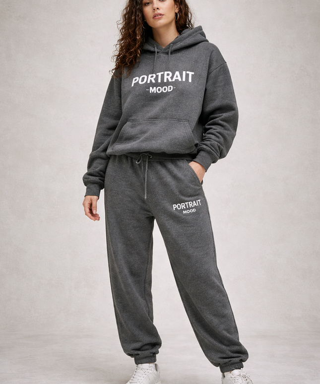 The P|M Studio Collegiate Hoodie - Charcoal Edition