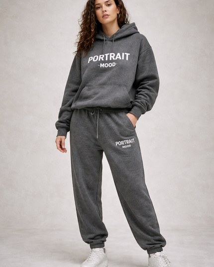 The P|M Studio Logo Jogger - Charcoal Heather Edition