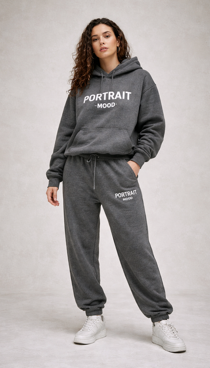 The P|M Studio Logo Jogger - Charcoal Heather Edition