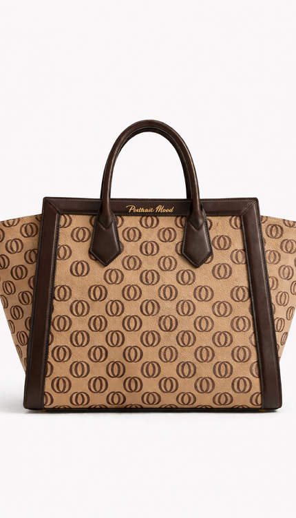 The P|M Legacy Winged Tote - Sand & Espresso Edition