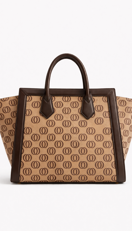 The P|M Legacy Winged Tote - Sand & Espresso Edition