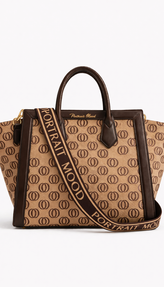 The P|M Legacy Winged Tote - Sand & Espresso Edition
