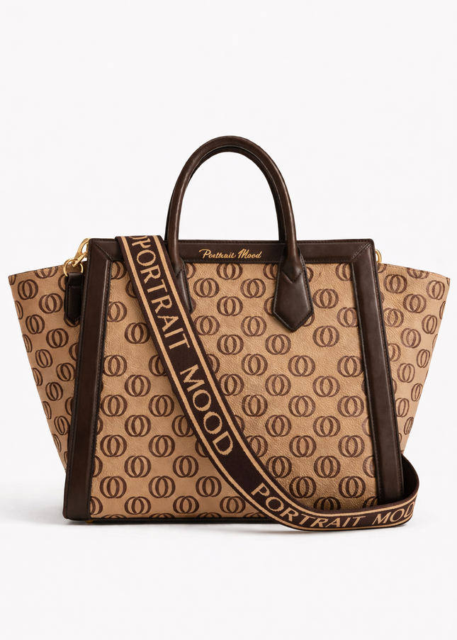 The P|M Legacy Winged Tote - Sand & Espresso Edition