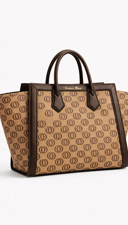 The P|M Legacy Winged Tote - Sand & Espresso Edition