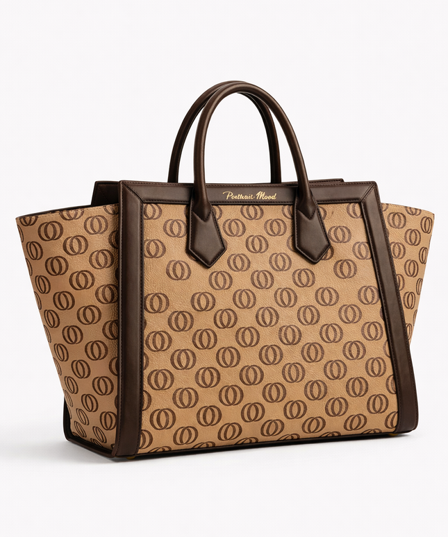 The P|M Legacy Winged Tote - Sand & Espresso Edition