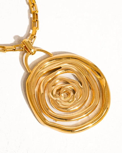 SPIRAL EMBRACE LUXE SET In Solid Non-Tarnish Stainless Steel With 18K Gold-Plate