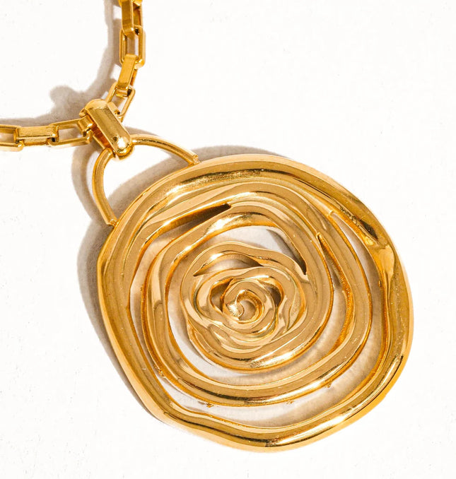 SPIRAL EMBRACE LUXE SET In Solid Non-Tarnish Stainless Steel With 18K Gold-Plate