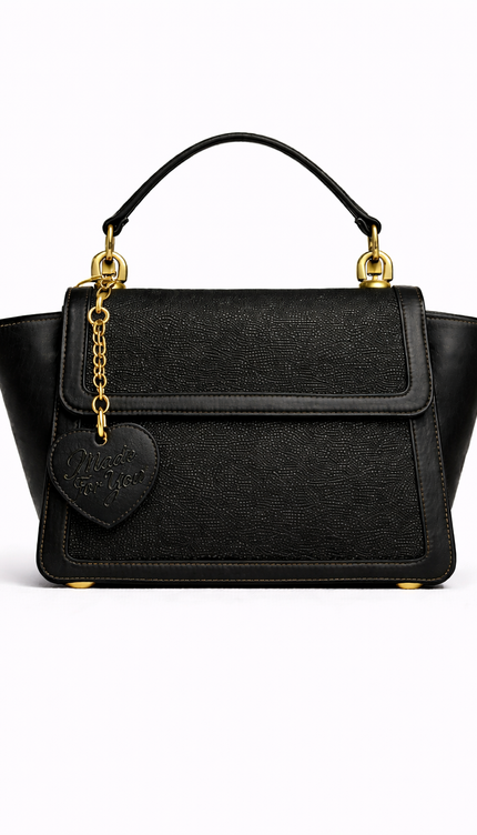P|M ALLURE Top Handle - Noir Minimalist Heart Edition
