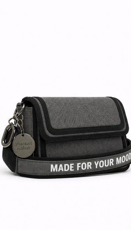 The P|M Architect Flap Shoulder Bag - Charcoal Edition