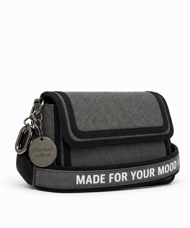 The P|M Architect Flap Shoulder Bag - Charcoal Edition