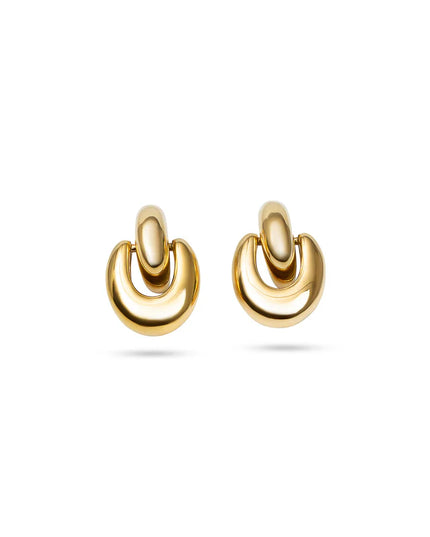 KNOTTED GRACE EARRINGS - Elegant & Gorgeous Design In Solid Non-Tarnish Stainless Steel With 18K Gold-Plate