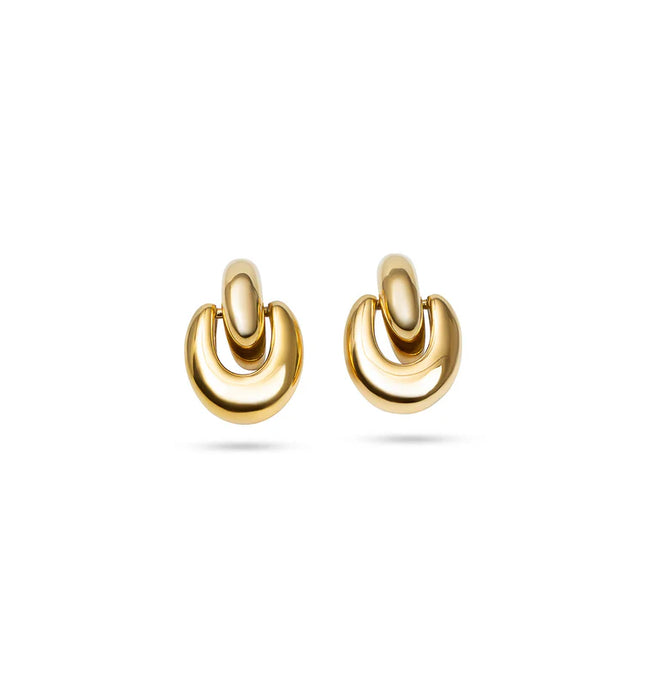 KNOTTED GRACE EARRINGS - Elegant & Gorgeous Design In Solid Non-Tarnish Stainless Steel With 18K Gold-Plate