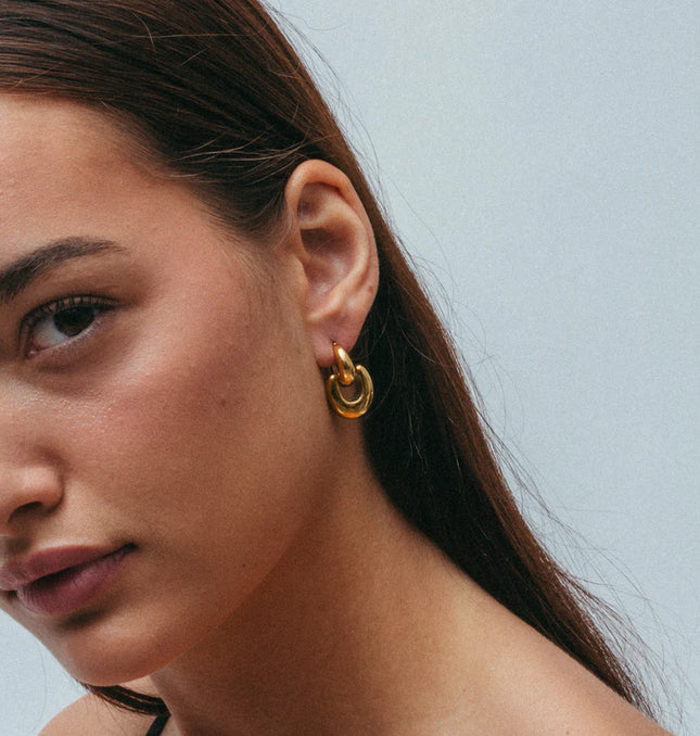 KNOTTED GRACE EARRINGS - Elegant & Gorgeous Design In Solid Non-Tarnish Stainless Steel With 18K Gold-Plate