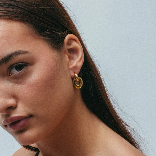 KNOTTED GRACE EARRINGS - Elegant & Gorgeous Design In Solid Non-Tarnish Stainless Steel With 18K Gold-Plate