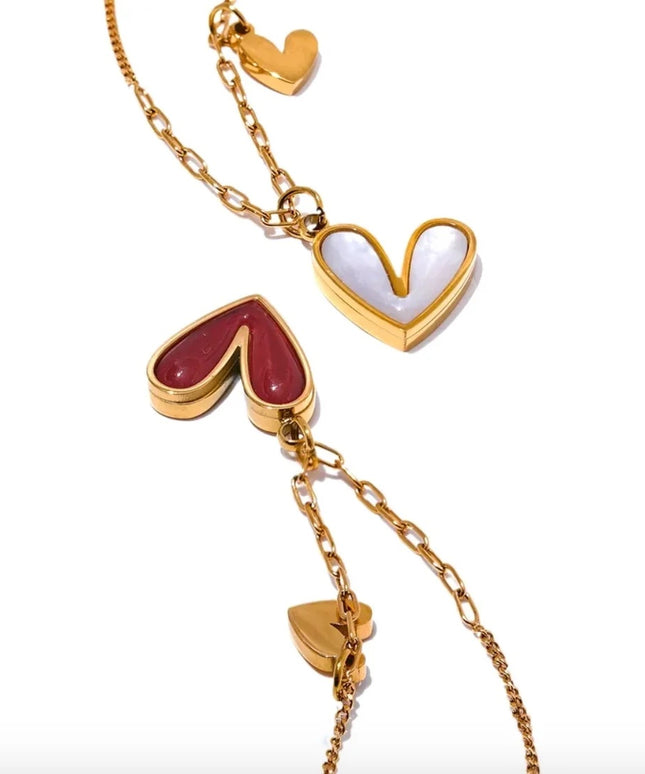 Twin Heart Necklace – A Delicate Symbol of Love & Connection