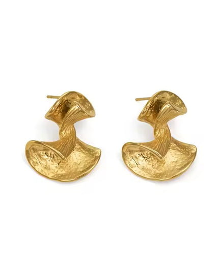 LUNAR ARC LUXE EARRINGS In Solid Stainless Steel 18K Gold-Plate