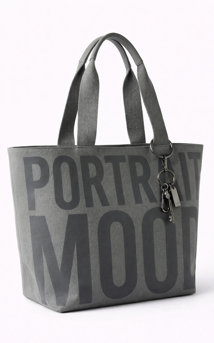 The P|M Shadow Graphic Tote - Charcoal Edition