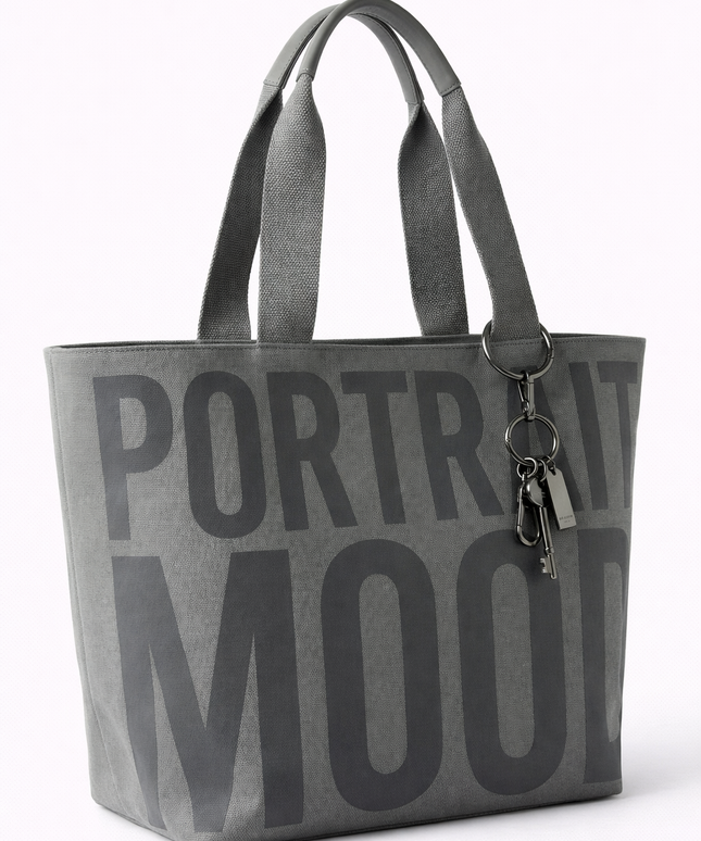 The P|M Shadow Graphic Tote - Charcoal Edition