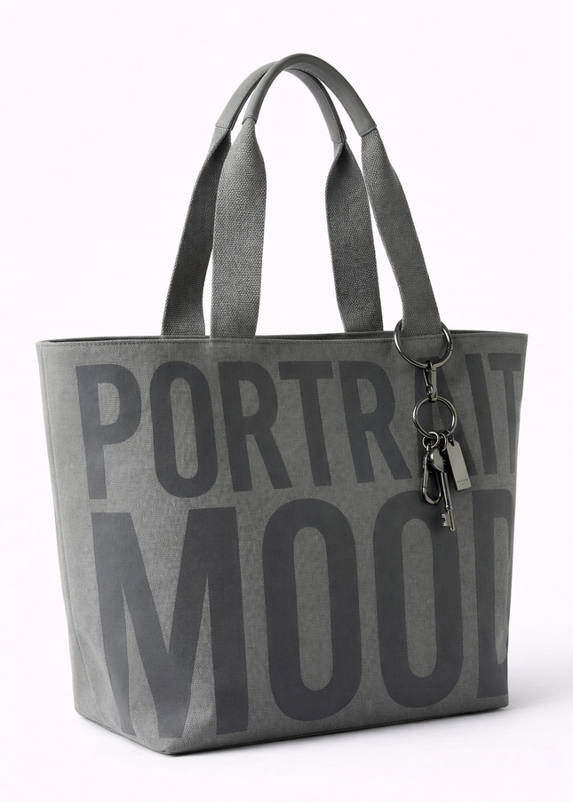 The P|M Shadow Graphic Tote - Charcoal Edition
