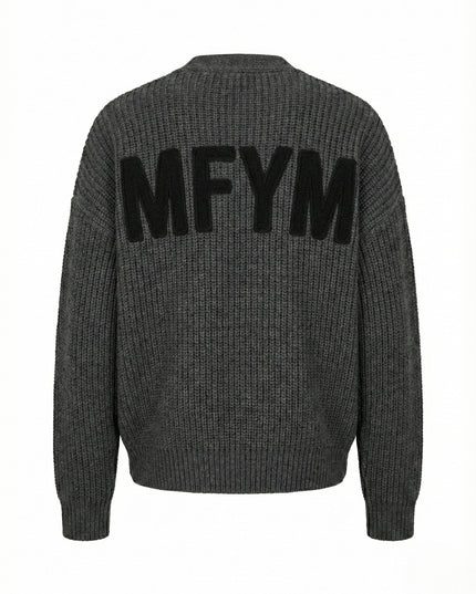 MFYM CHARCOAL SIGNATURE KNIT